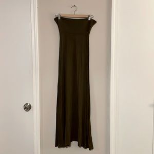 Dark Green maxi skirt size Small